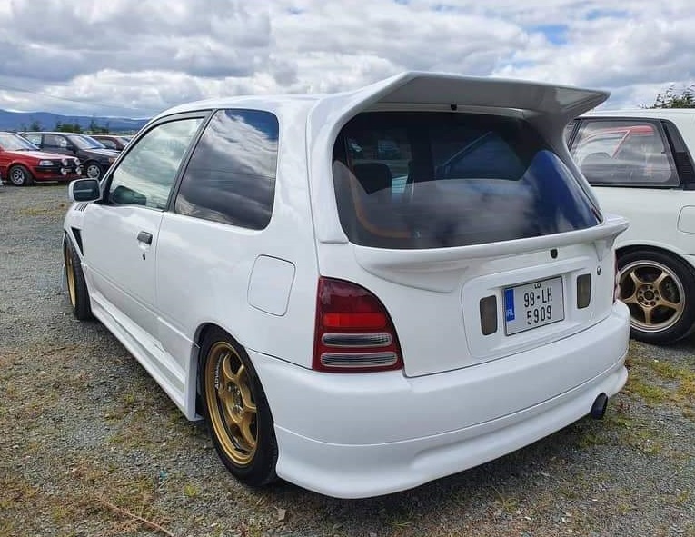 Toyota EP91 Glanza OEM rear bumper lip