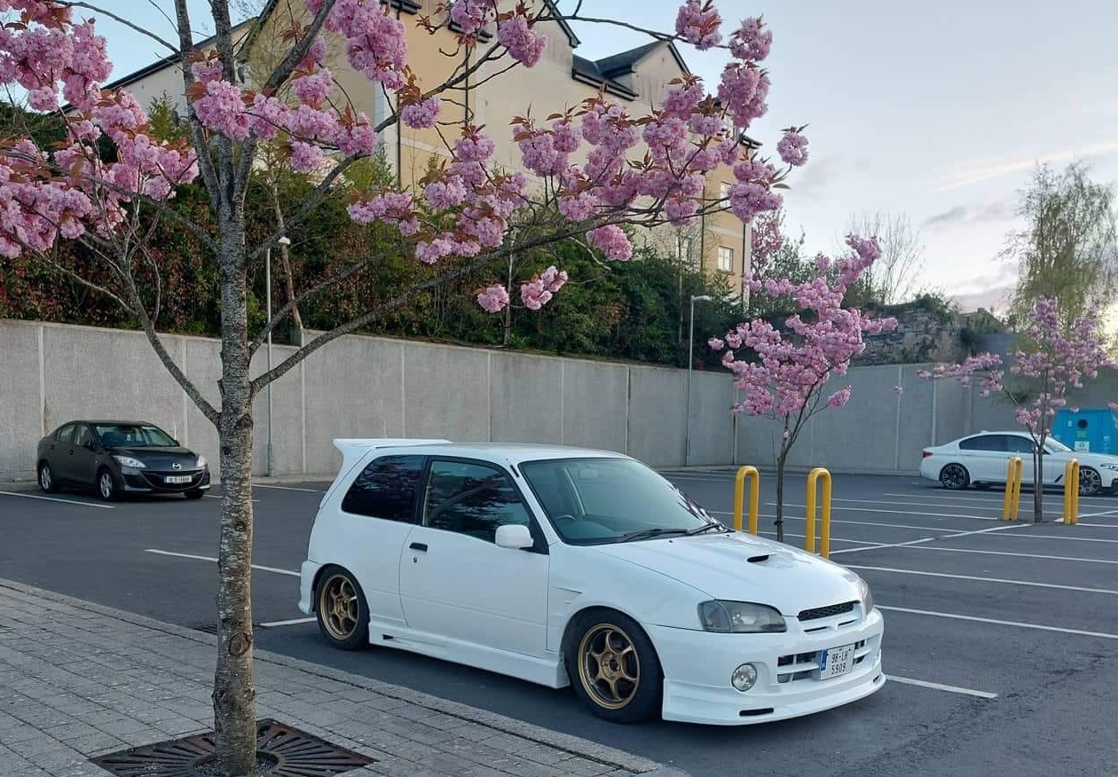Toyota EP91 Glanza Livesport style facelift front spoiler/lip