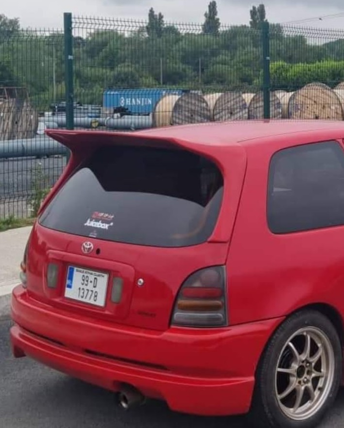 Toyota EP91 Livesport style rear spoiler