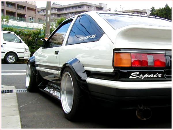 Toyota AE86 Levin / UK Corolla GT CBY style arches, set of 4